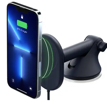 iOttie MGSFIO103 Velox Magnetic Wireless Charging Dash and Windshield Mount -