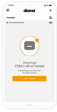 doona SensAlert Child Car Seat Alert Solution-fig-11