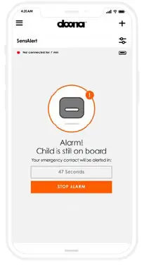 doona SensAlert Child Car Seat Alert Solution-fig-12