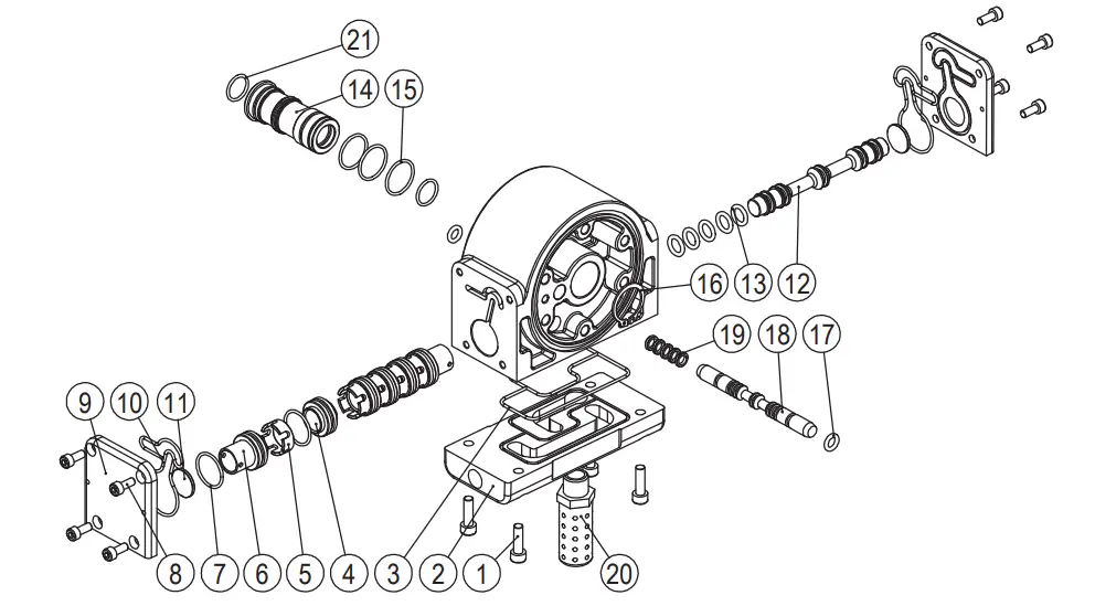 AlphaWorks GUF014 Air-Operated Double Diaphragm Pump - PARTS