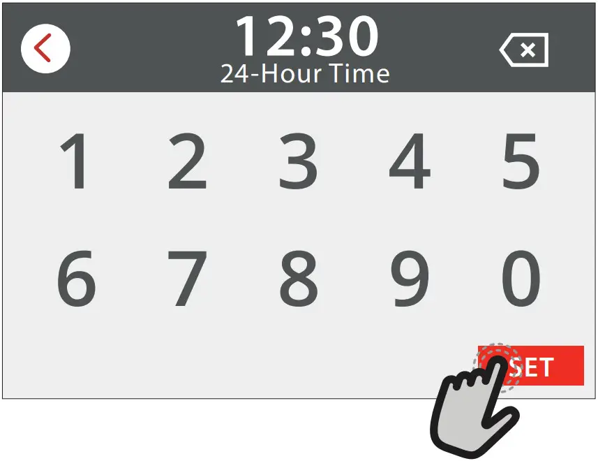 FRANKE FMY 99 HS Steam Oven - TIME AND DATE 2