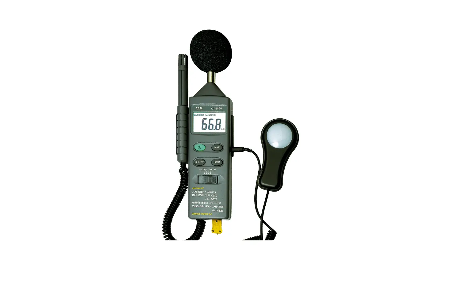 Cem 8820 Multi Function Environment Meter Instruction Manual