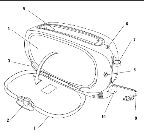 GEORGE-FOREMAN-GFT1W-Toaster-1