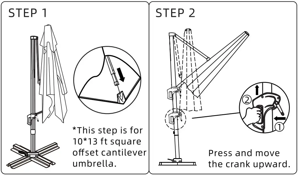 To open the Umbrella