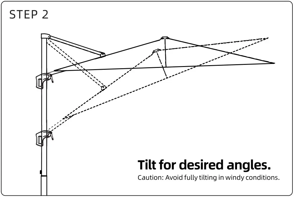 To Tilt the Umberlla