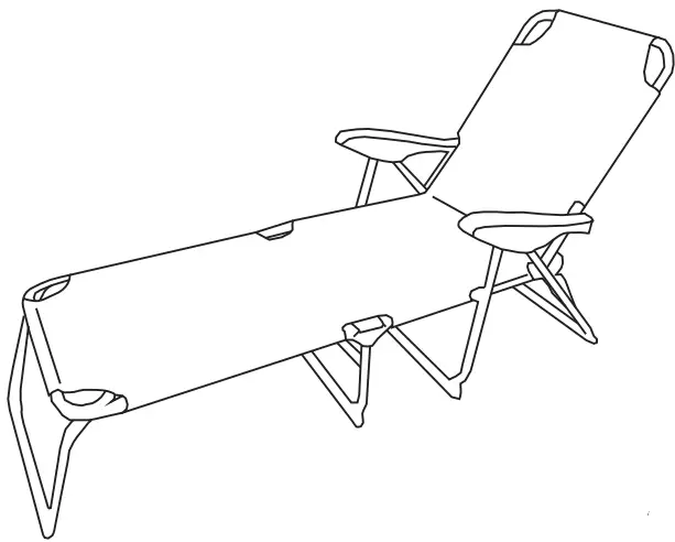 Outsunny 84B-438CG Folding Metal Outdoor Chaise Lounge-product