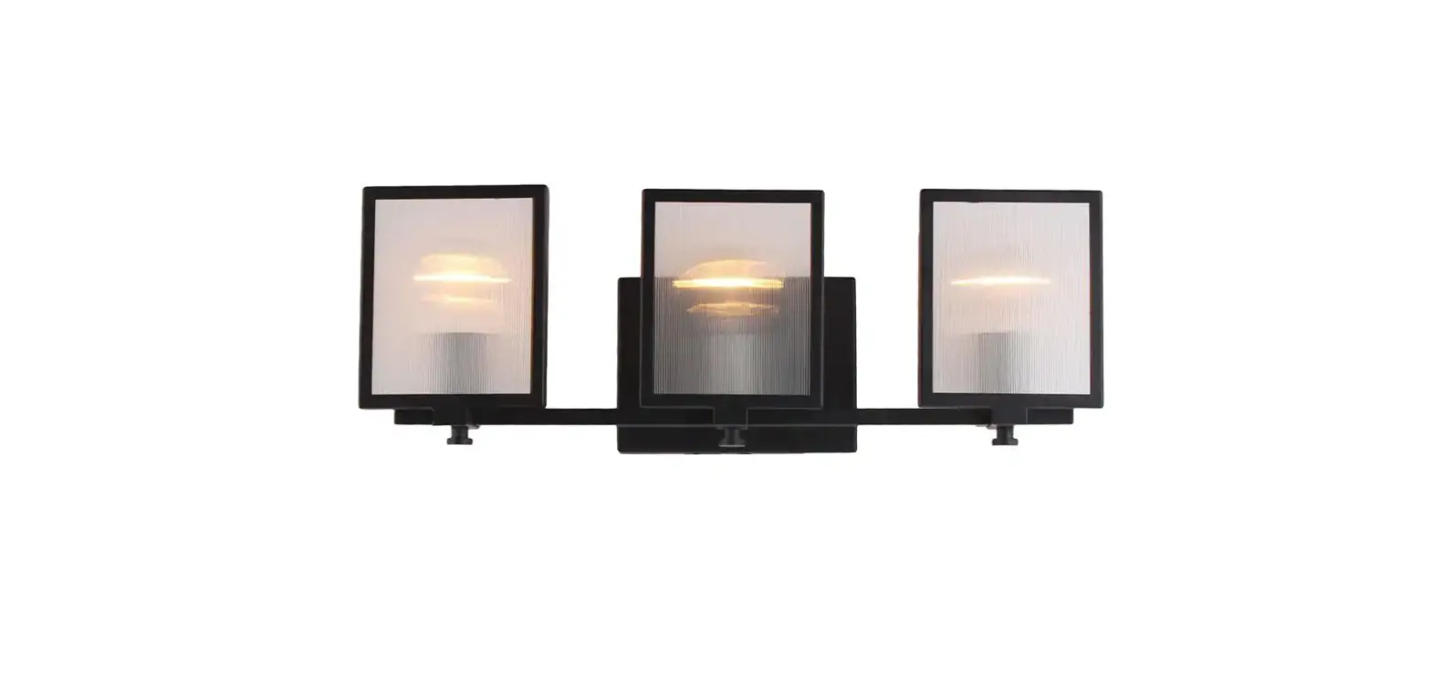 Eglo 203729a Henessy 3 Light Black And Brushed Nickel Bath Light Instructions