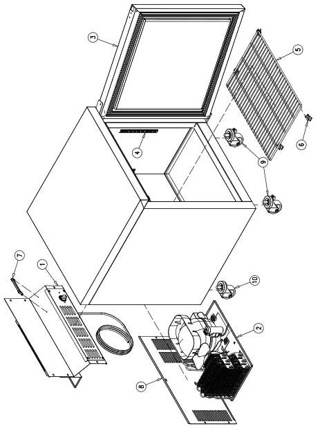 HOSHIZAKI EUR27A Undercounter Refrigerator - ASSEMBLY