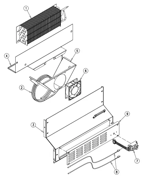 HOSHIZAKI EUR27A Undercounter Refrigerator - ASSEMBLY1