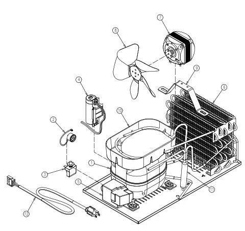 HOSHIZAKI EUR27A Undercounter Refrigerator - ASSEMBLY2
