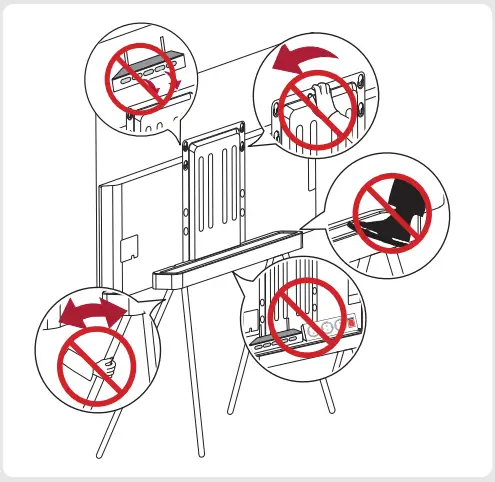LG OLED48C2 OLED Gallery Floor Stand - parts 3