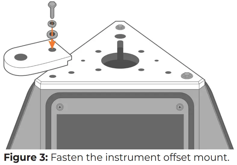 NEXSENS CB 150 Instrument Offset Mount - Fasten the mount