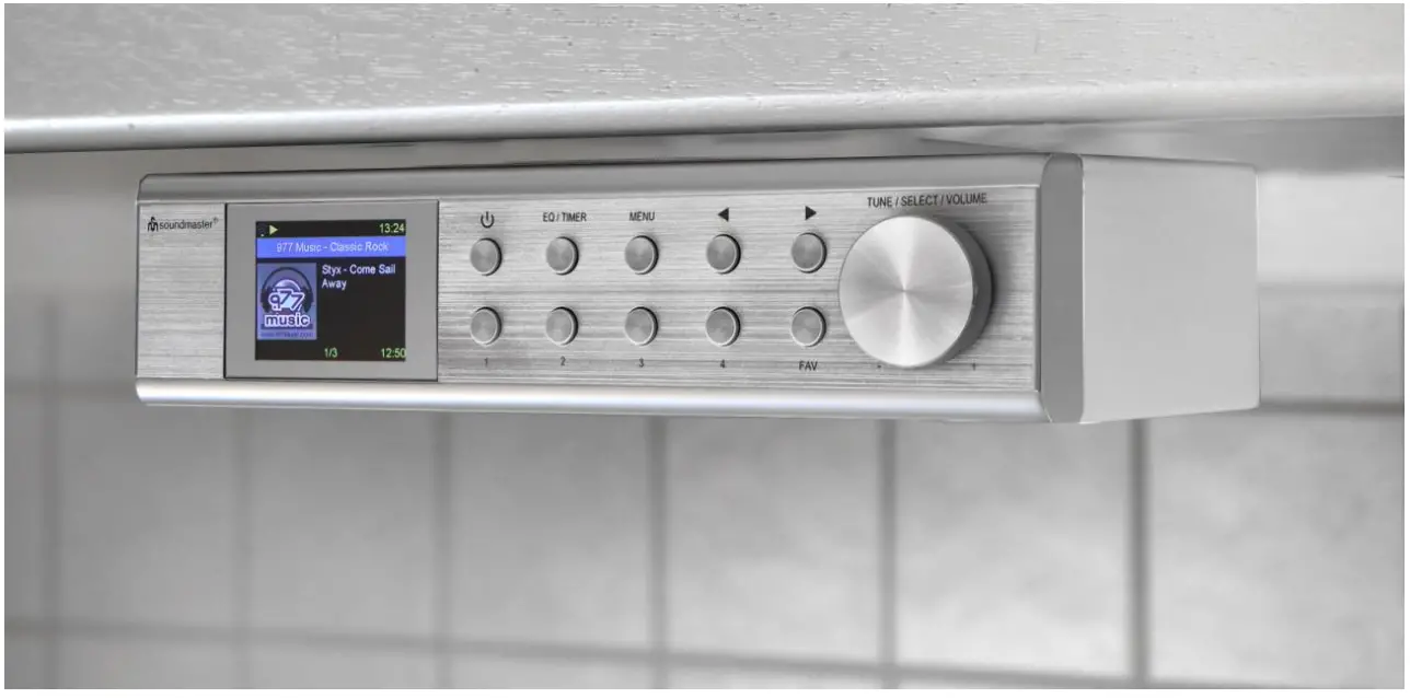 soundmaster IR1500 Internet or DAB Plus Under Kitchen Radio with Bluetooth