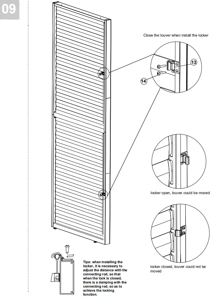 DANCOVER Louver Wall for Pergola Gazebo San Pablo - fig 10