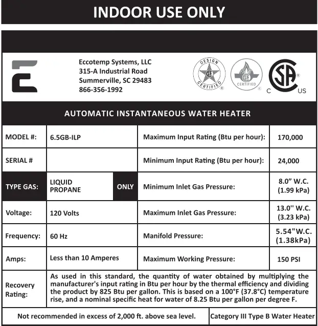 Eccotemp-6-5GB-Builder-Series-Indoor-Propane-Tankless-Water-Heater-FIG-3