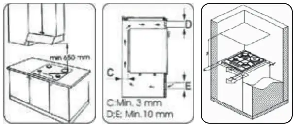 Smith Brown SHO-G572-BP5 5-Burner Built-In Cooktop - Bron 3