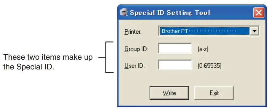 brother PT-9700PC Printer - Assigning 1