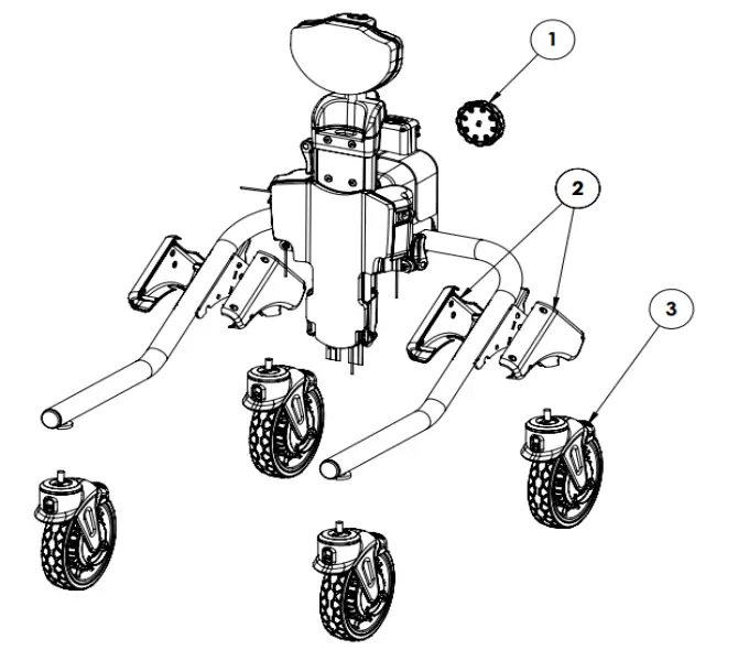 LECKEY 173 1705 MyWay Supportive Gait Training Walker - Parts 1