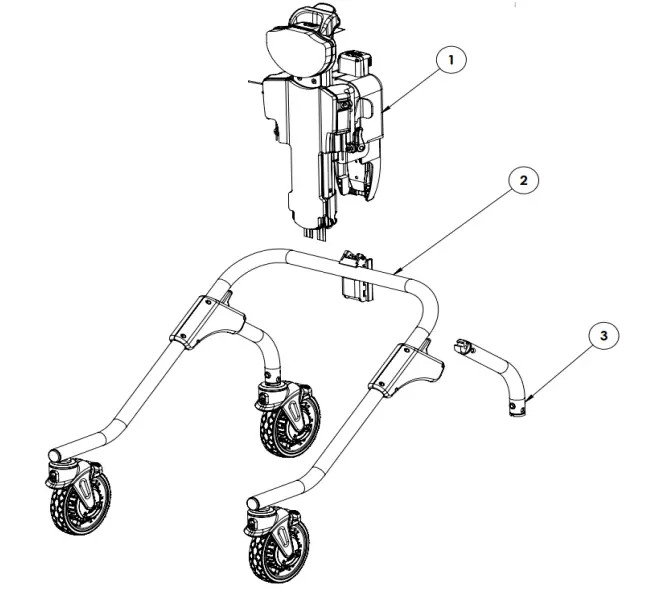 LECKEY 173 1705 MyWay Supportive Gait Training Walker - Parts 2