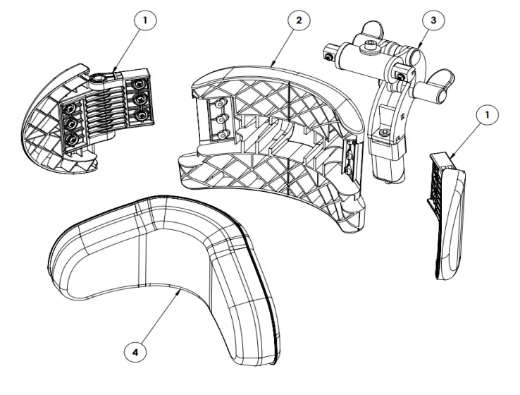 LECKEY 173 1705 MyWay Supportive Gait Training Walker - Parts 9