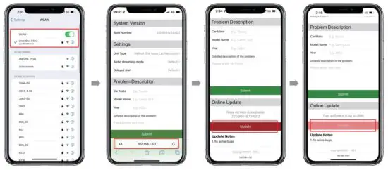 FIG 5 Online Upgrade Instructions