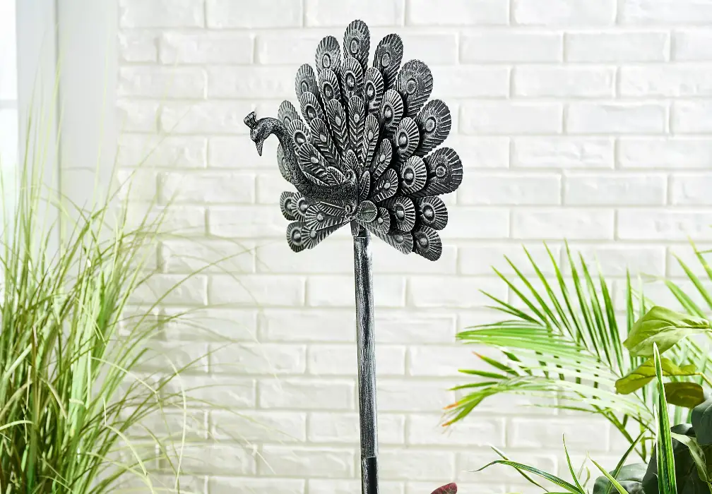 Bernini Fountains Peacock Metal Garden Hose Holder Instruction Manual