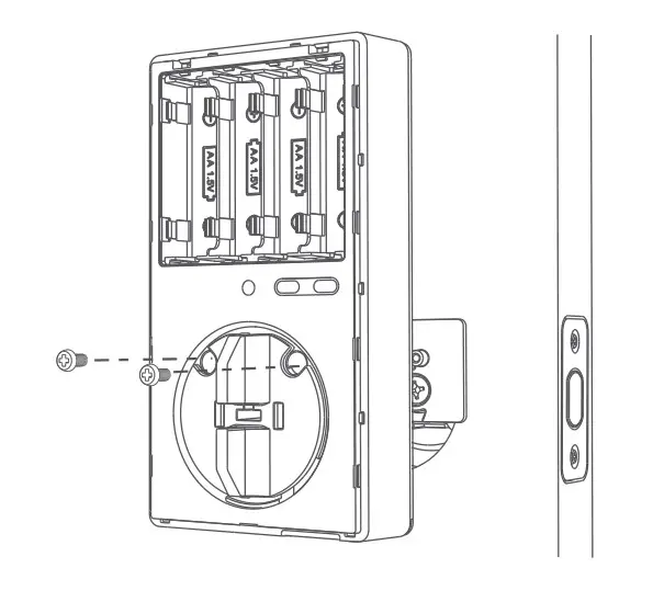 Aqara Smart Lock U100 Doorbell - Fix the inner panel to the mounting plate