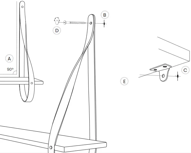 Tom Raffield 4430063534128 Lundy Shelf
