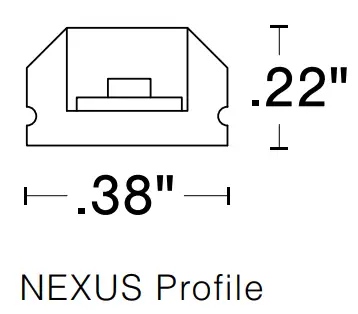 Q-TRAN Flexible Fixtures-Nexus Flexible LED Strip Lighting - NEXUS Profile