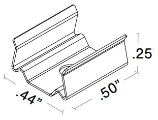 Q-TRAN Flexible Fixtures-Nexus Flexible LED Strip Lighting - White snug clip