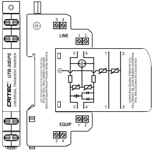 ERICO CRITEC UTB Universal Transient Barrier - Electrical Connection 4