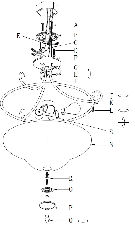 8606-SF RBZ-TEA Homestead Semi-Flush Golden Lighting 6