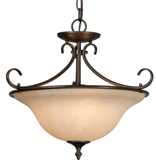 8606-SF RBZ-TEA Homestead Semi-Flush Golden Lighting