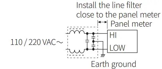 Autonics MT4Y Series Digital Panel Meter - line filtar