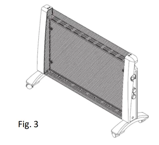 Goldair GMH130 2000W Micathermic Heater - Assembly 2