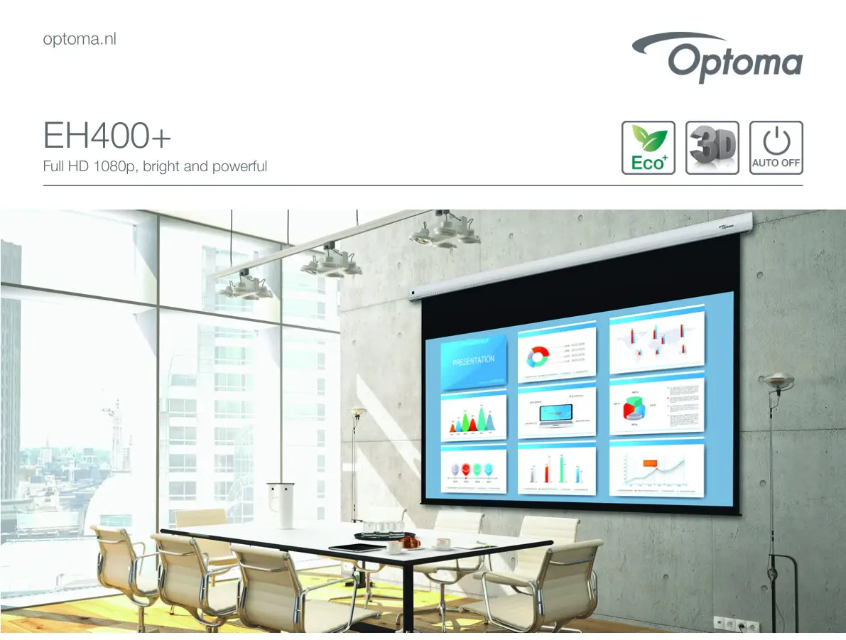 Optoma EH400+ DLP Portable Beamer User Manual