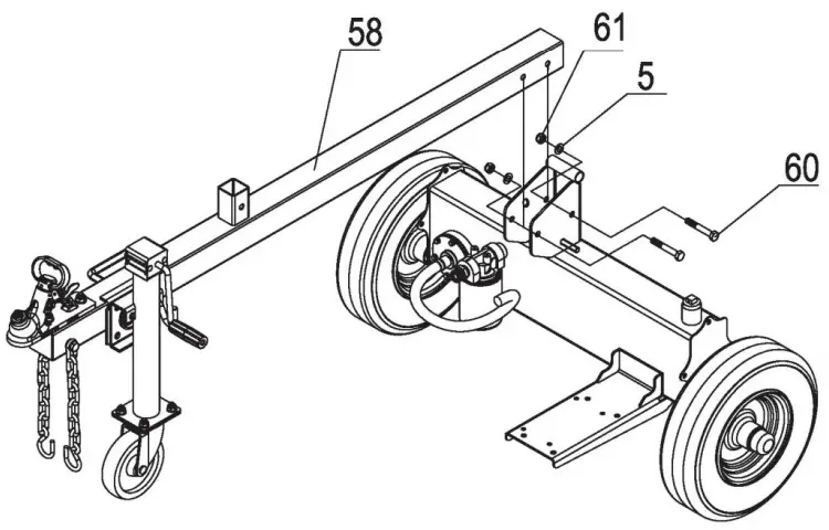 B W MACHINERY BWM LSE30 30Ton Log Splitter - Attach Tow Bar