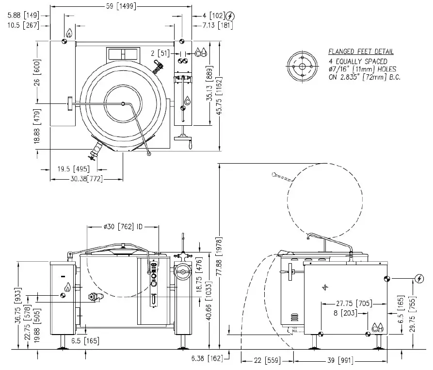 CROWN-GLT-40F-Gas-Tilting-Kettle-1