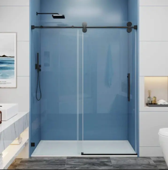 MCOCOD SS04-60x72-BR Single Sliding Frameless Shower Door-Tub Door