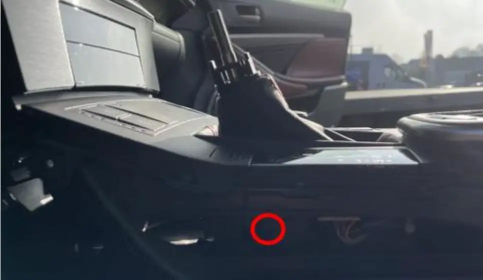 Detach the center console