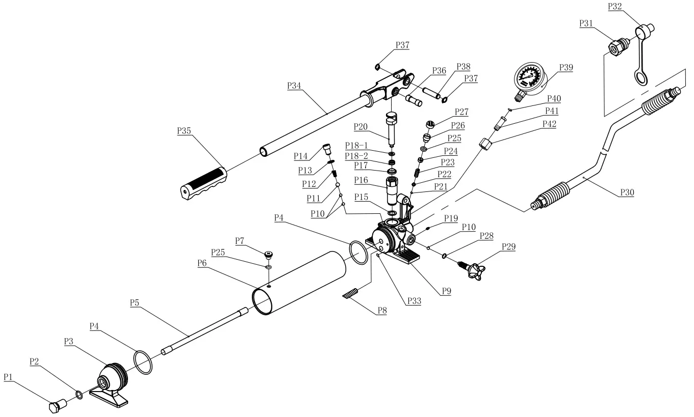 PITTSBURGH Portable Hydraulic Equipment Kit - Pump