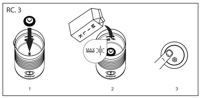 Frothing Cold Milk (RC. 3)