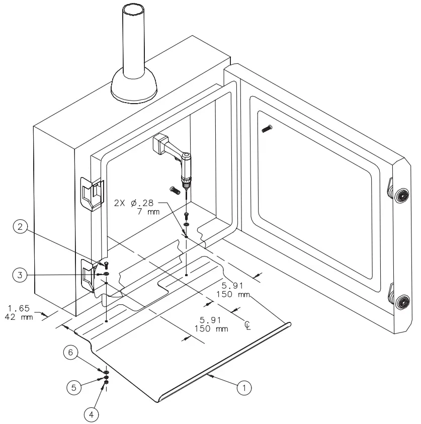 nVent HOFFMAN CCSSKBT Keyboard Tray - Fig 1