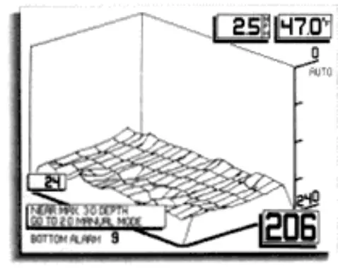 HUMMINBIRD Dimension 3 SONAR 600 - DEPTH LIMIT MESSAGE