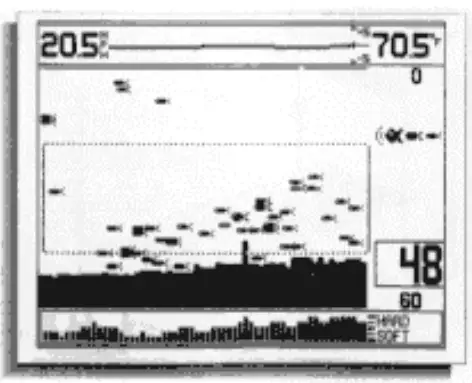 HUMMINBIRD Dimension 3 SONAR 600 - Horizontal lines