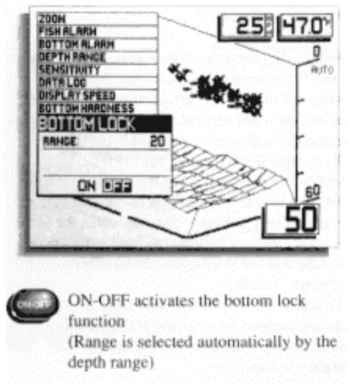 HUMMINBIRD Dimension 3 SONAR 600 - Using Bottom