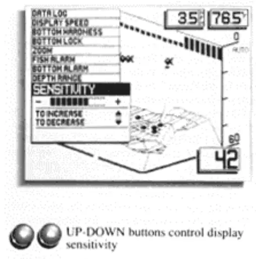 HUMMINBIRD Dimension 3 SONAR 600 - adjusts to the proper