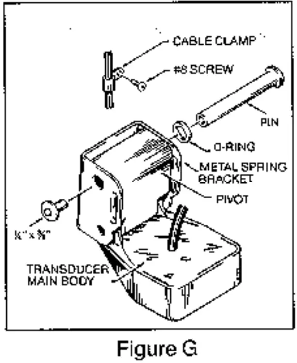 HUMMINBIRD Dimension 3 SONAR 600 - pin and tighten
