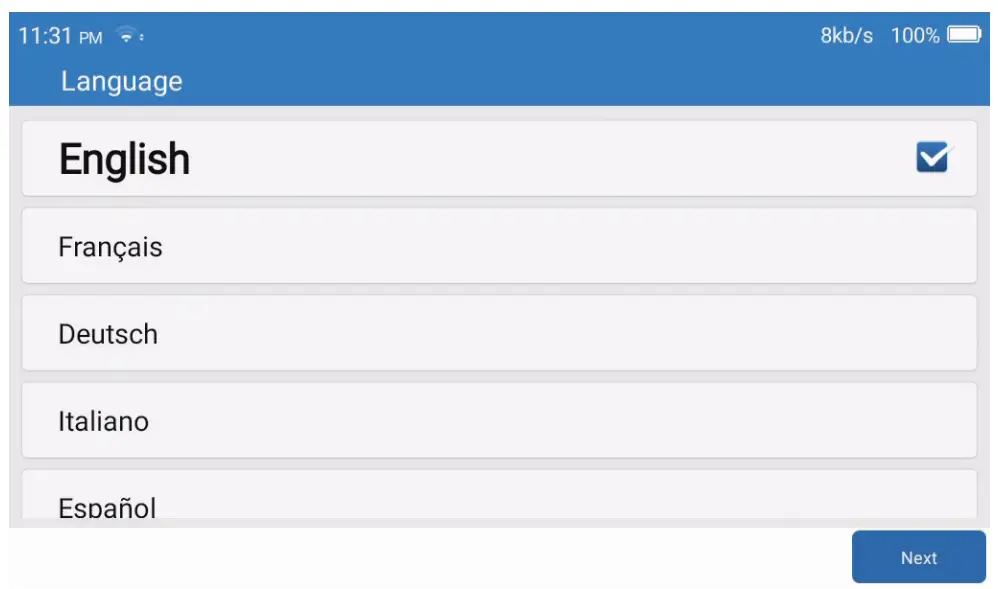 TOPDON ArtiDiag900 BT Smart Diagnostic Tool - Setting 1