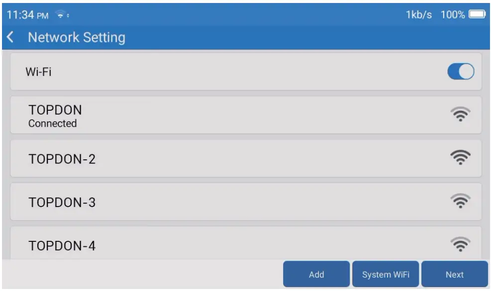 TOPDON ArtiDiag900 BT Smart Diagnostic Tool - Setting 2
